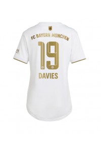 Fotbalové Dres Bayern Munich Alphonso Davies #19 Dámské Venkovní Oblečení 2022-23 Krátký Rukáv